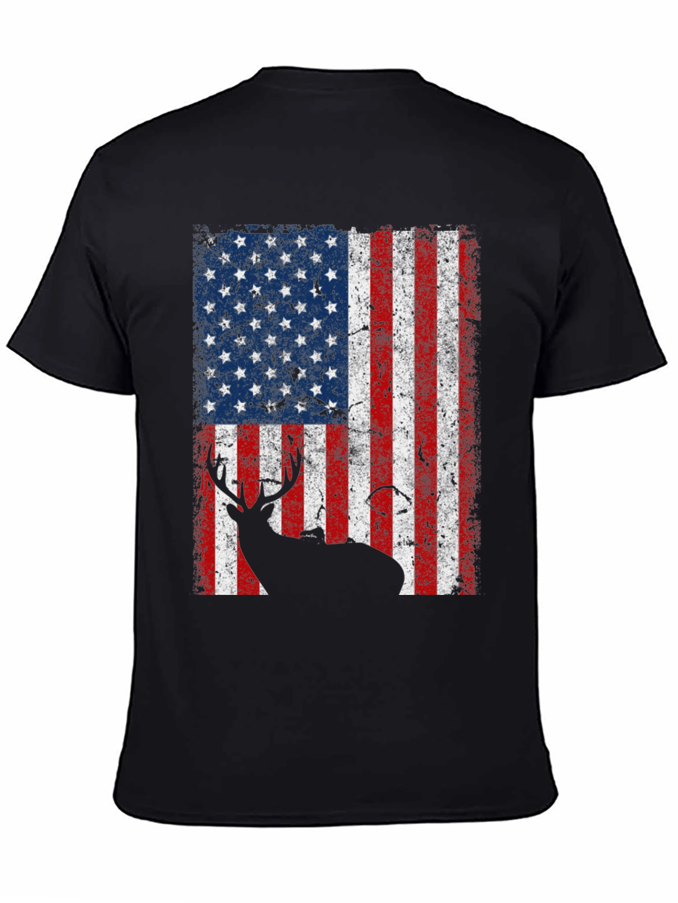 American Flag Deer Graphic Tee