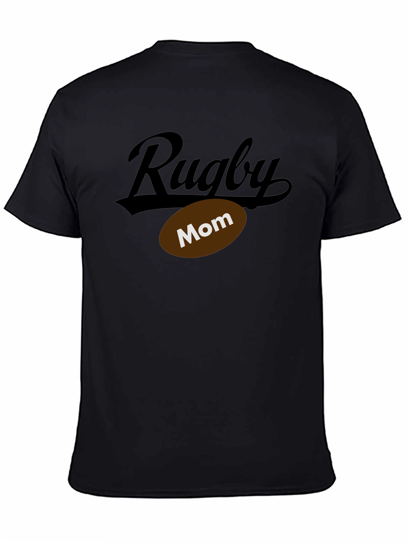 Rugby Mom Black T-Shirt