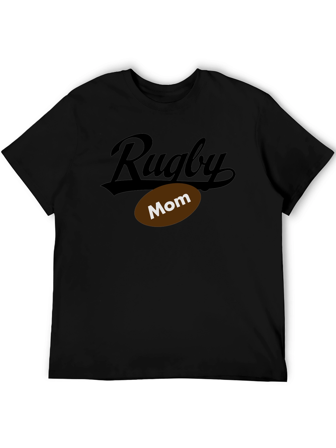 Rugby Mom Black T-Shirt
