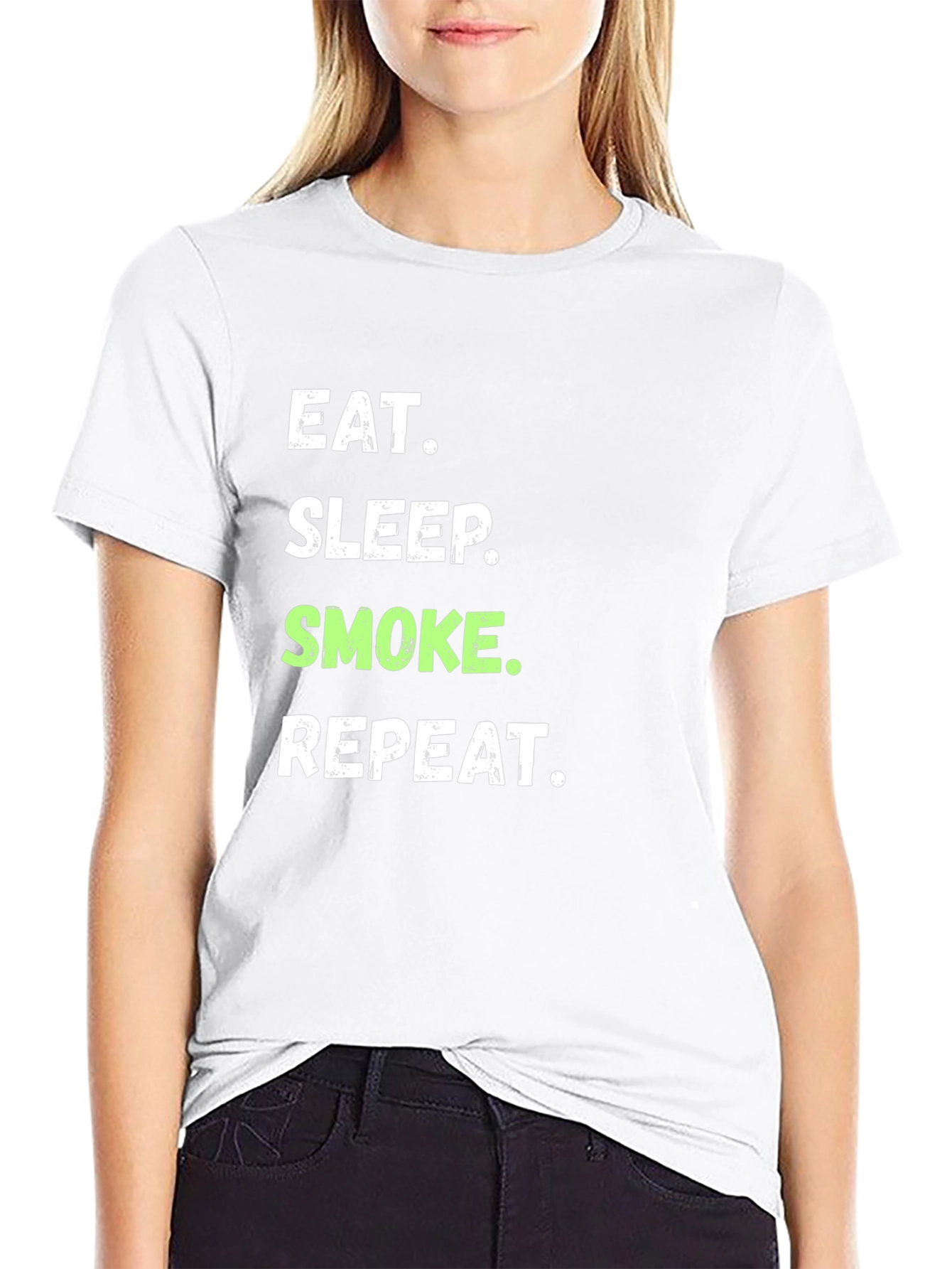 Eat Sleep Smoke Repeat Graphic Tee