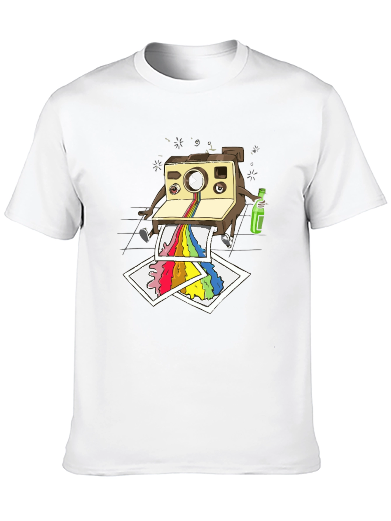 Cool Camera Cartoon Graphic T-Shirt