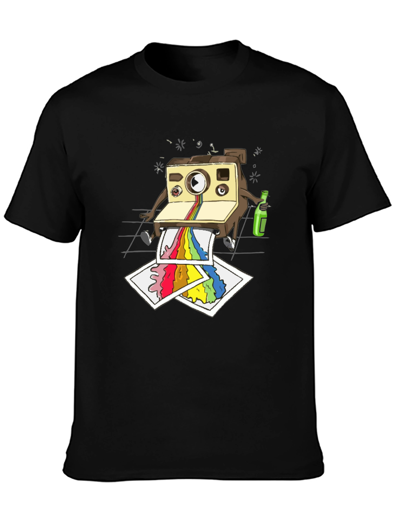 Cool Camera Cartoon Graphic T-Shirt