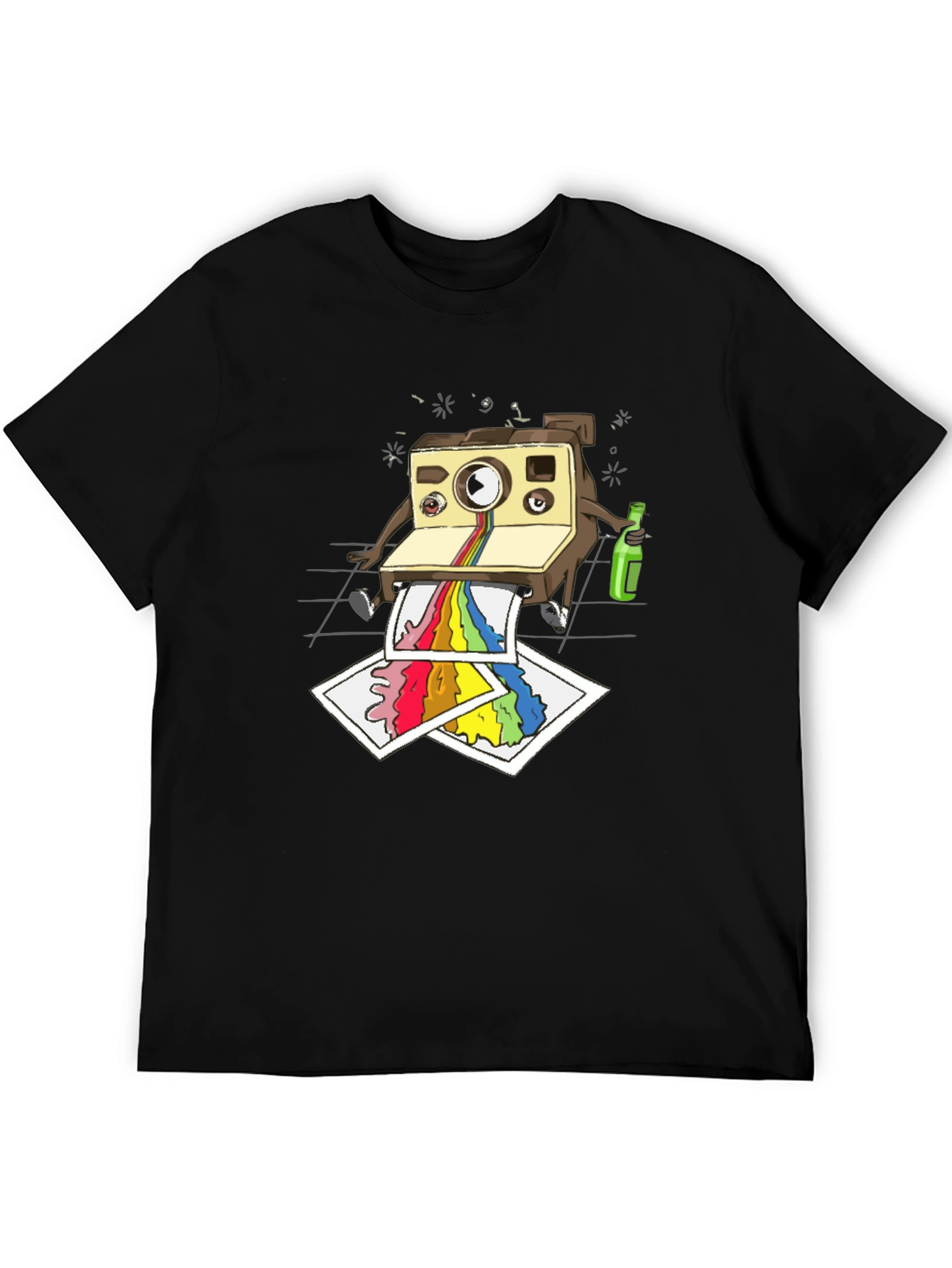 Cool Camera Cartoon Graphic T-Shirt