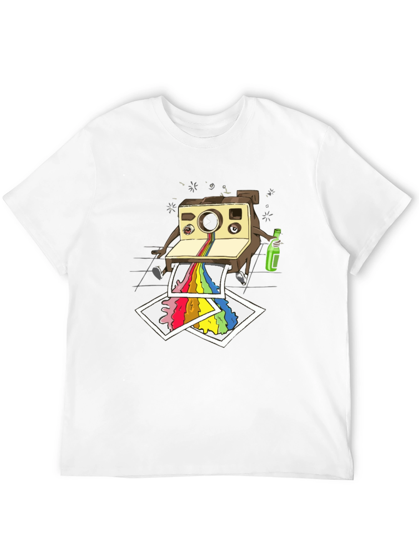 Cool Camera Cartoon Graphic T-Shirt