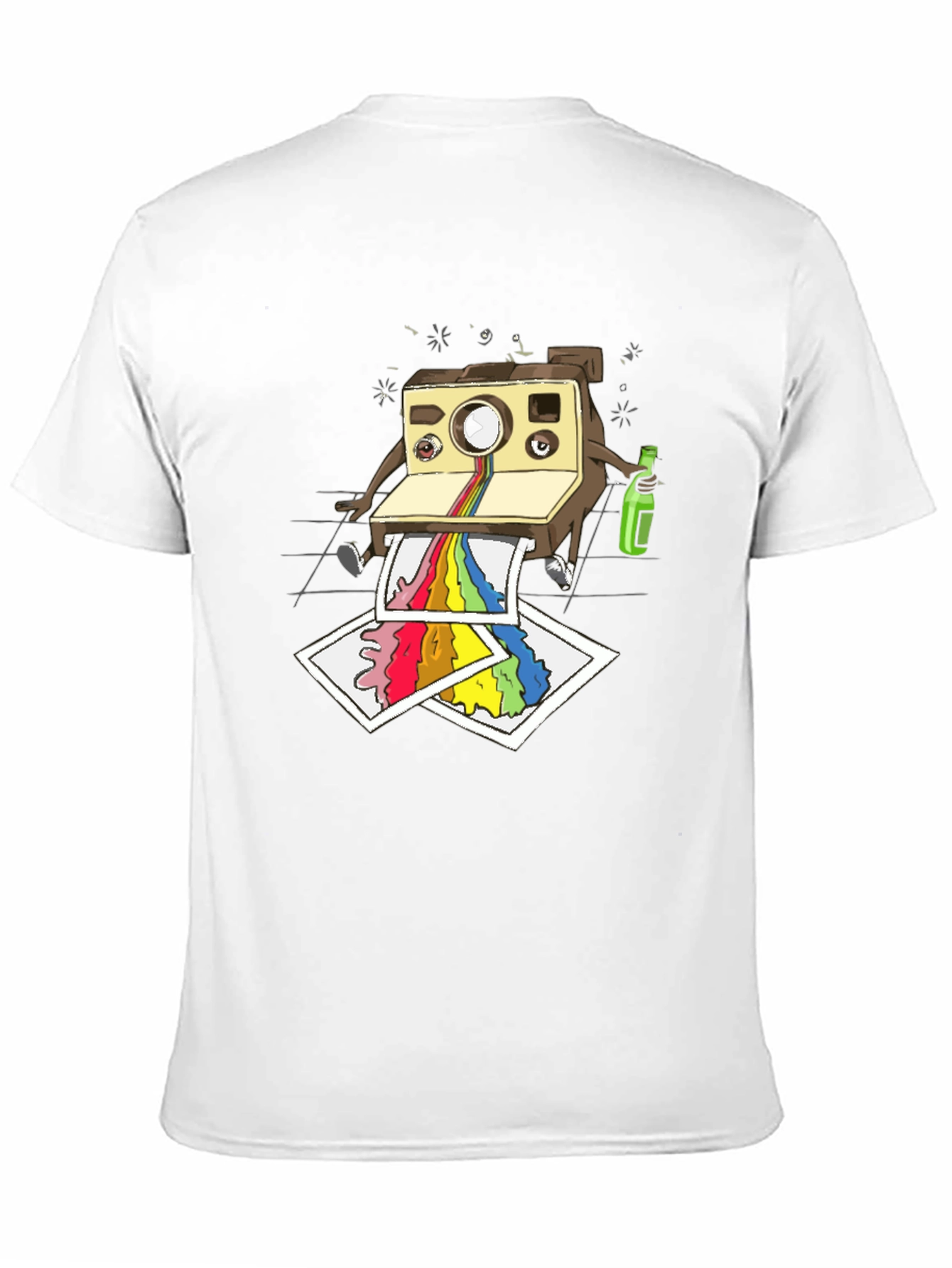 Cool Camera Cartoon Graphic T-Shirt