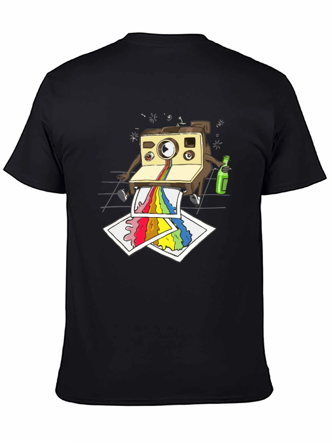 Cool Camera Cartoon Graphic T-Shirt