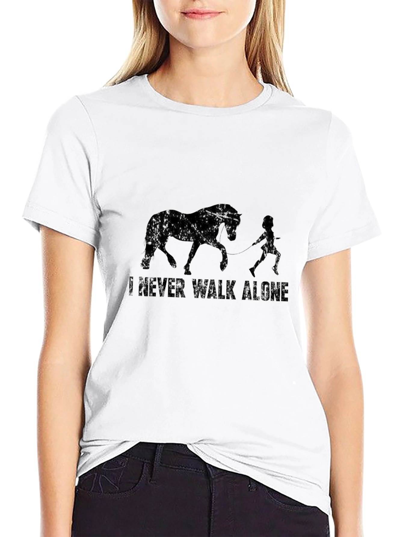 I Never Walk Alone Horse T-Shirt