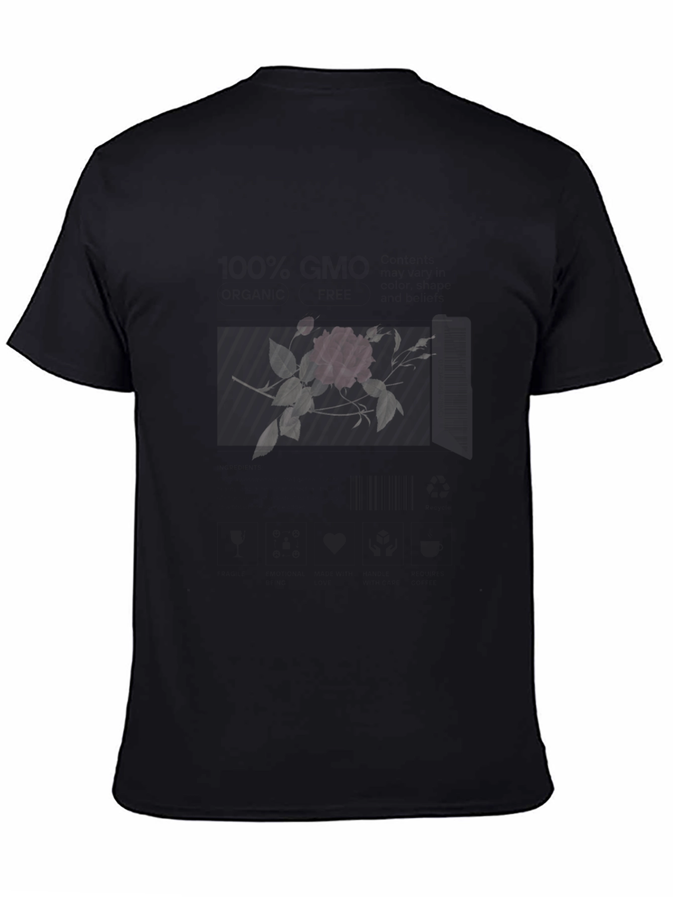 Black Rose & Keys Graphic Tee