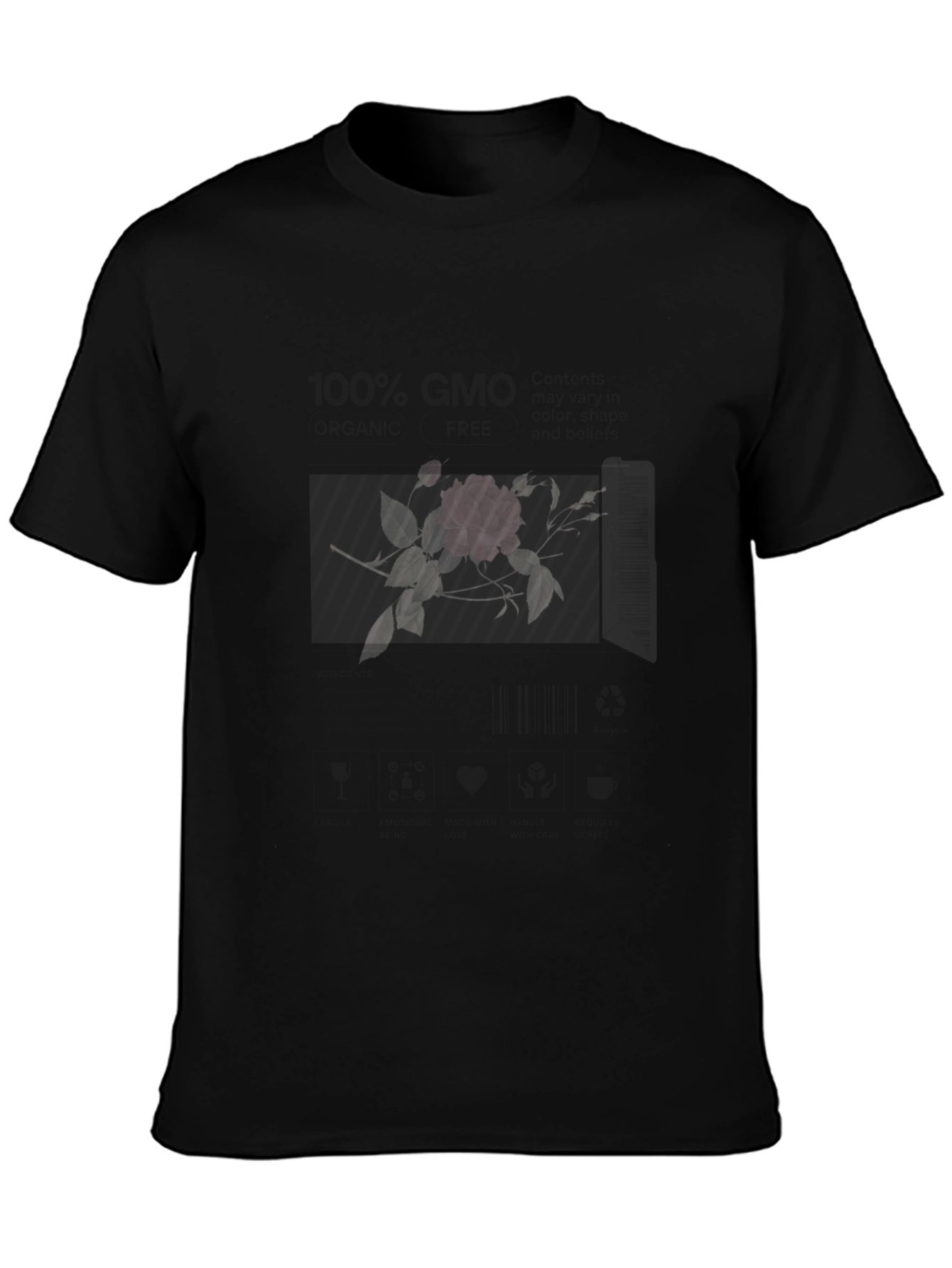 Black Rose & Keys Graphic Tee