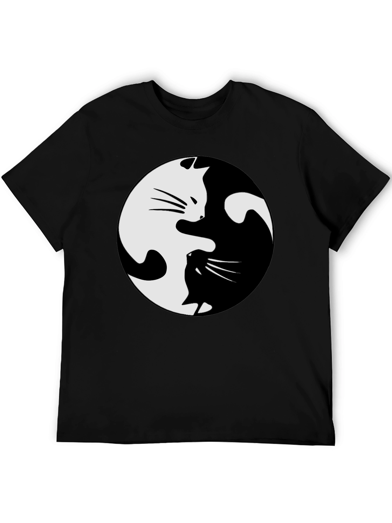 Yin Yang Cat T-Shirt - Balance and Style!