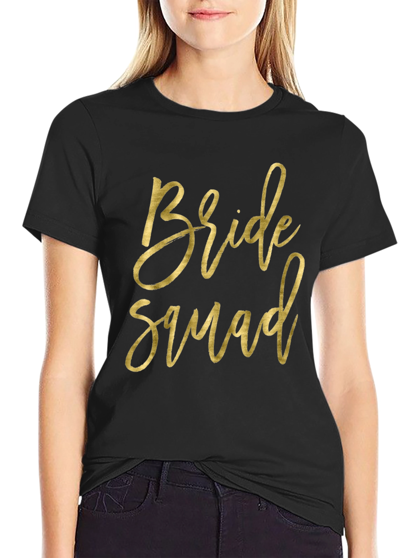 Bride Squad T-Shirt - Black Tee