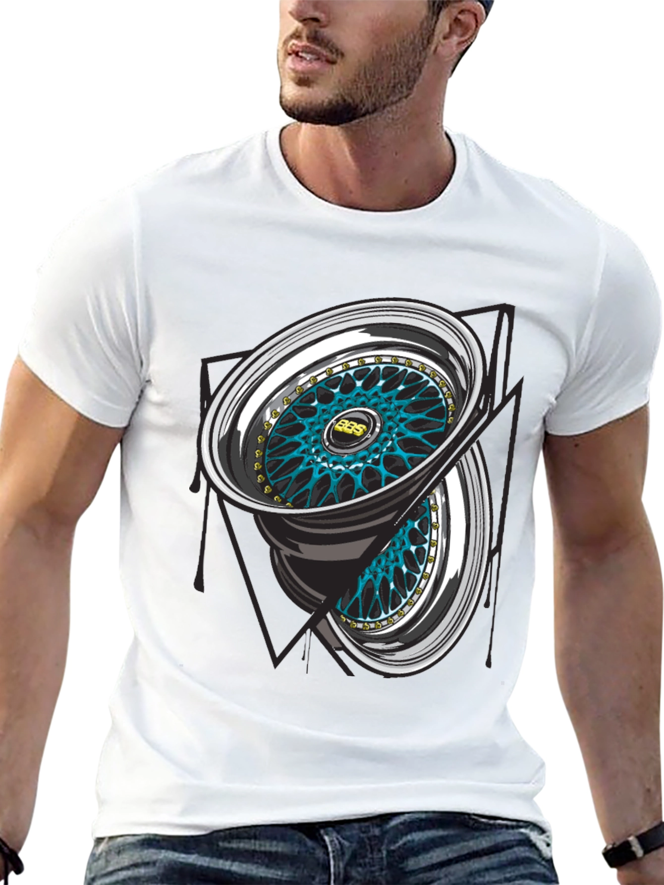 BBS Wheel Graphic Tee - Automotive Enthusiast T-Shirt