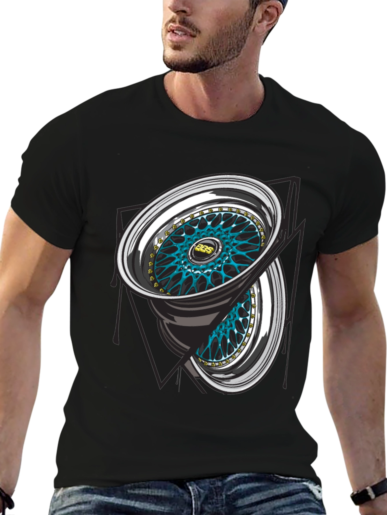 BBS Wheel Graphic Tee - Automotive Enthusiast T-Shirt
