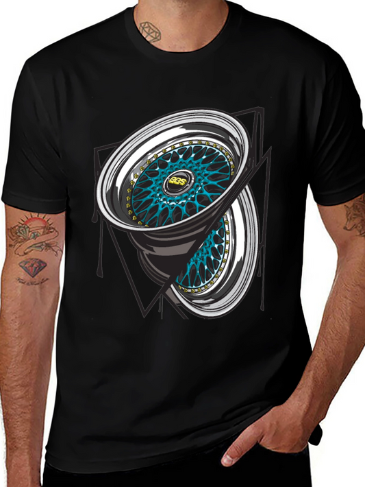 BBS Wheel Graphic Tee - Automotive Enthusiast T-Shirt