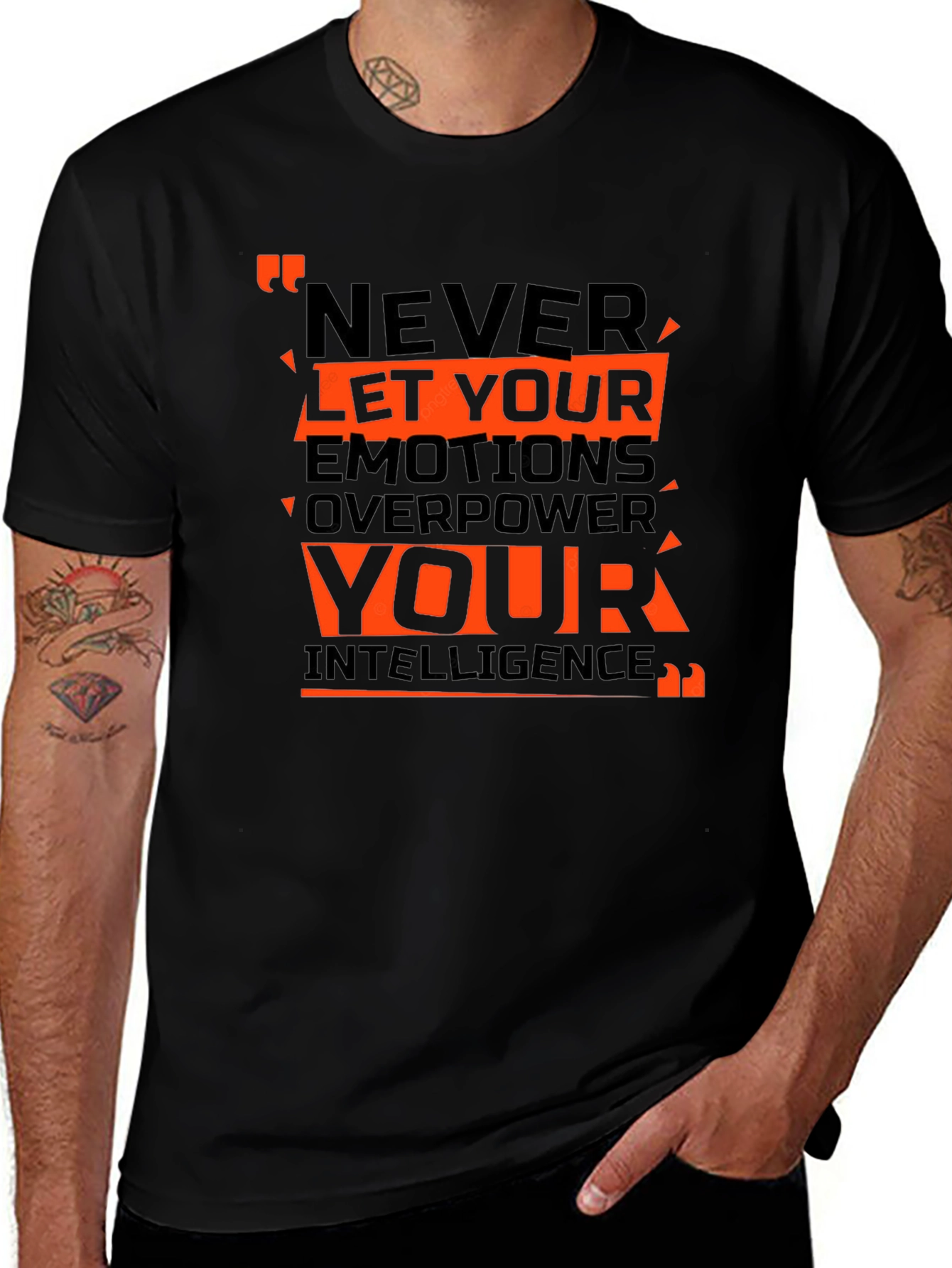Motivational T-Shirt: Never Let Your Emotions Overpower