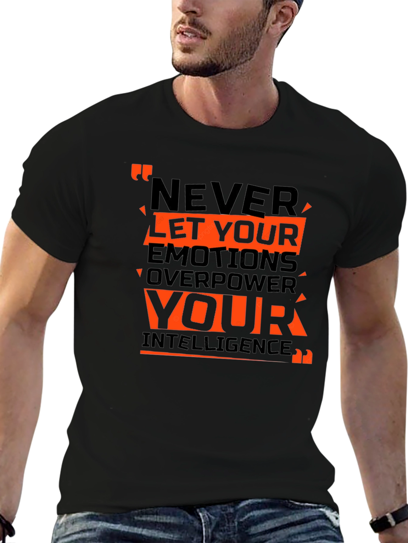 Motivational T-Shirt: Never Let Your Emotions Overpower