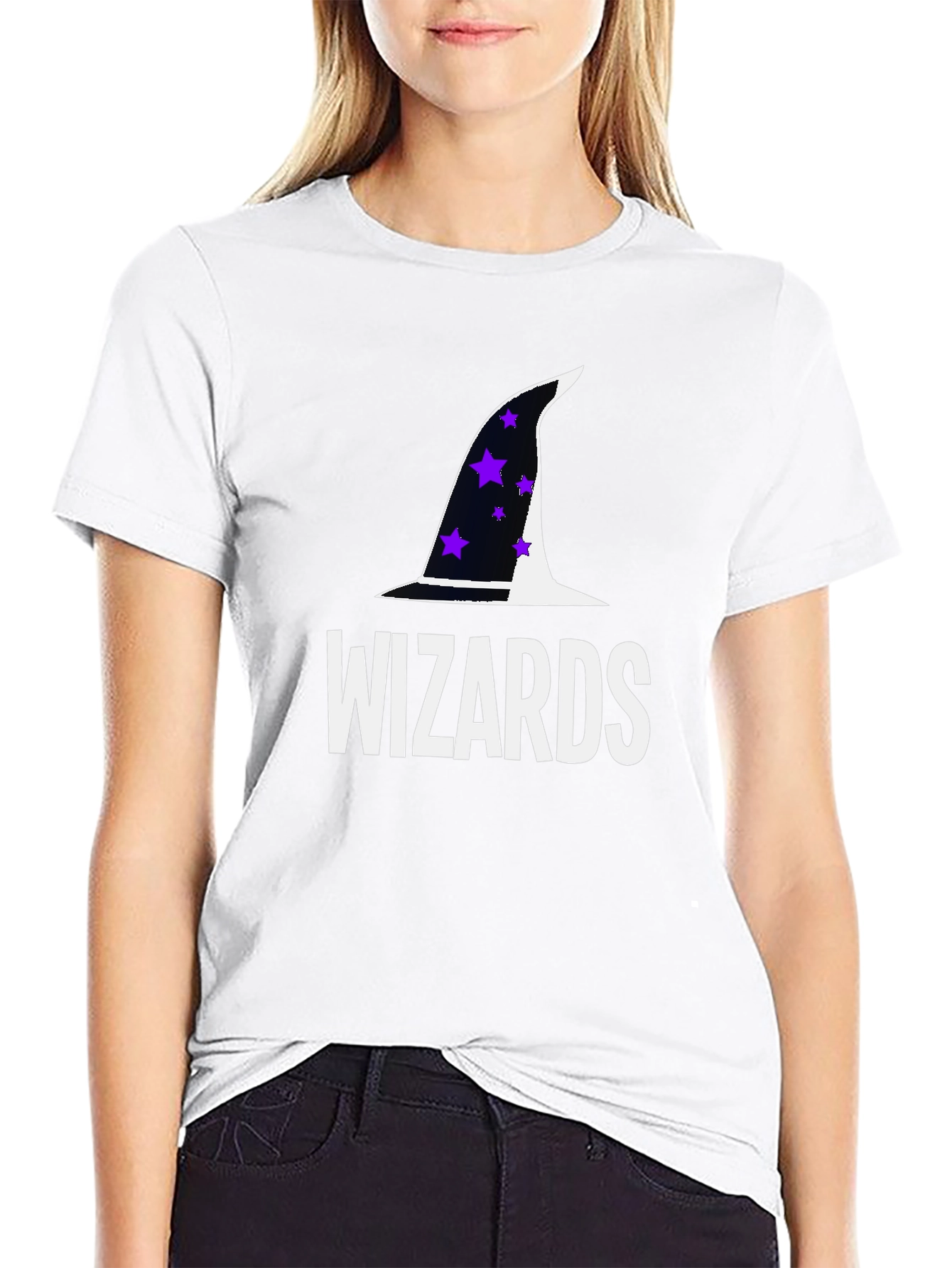 Wizards T-Shirt with Hat Graphic - Soft Cotton Tee
