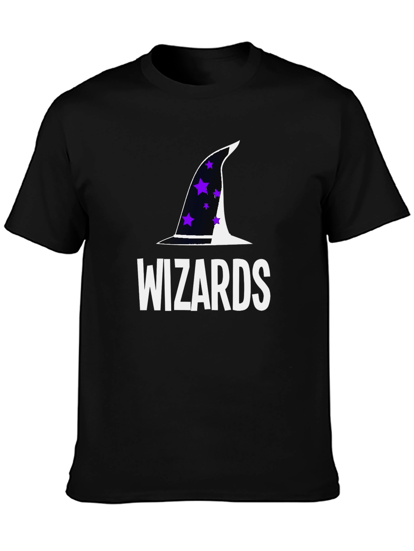 Wizards T-Shirt with Hat Graphic - Soft Cotton Tee