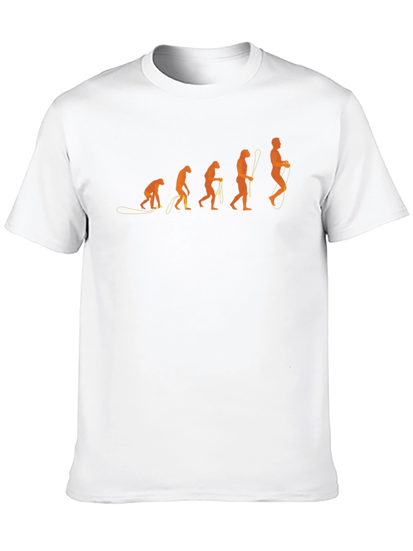 Evolution of Skipping Rope Mens T-Shirt