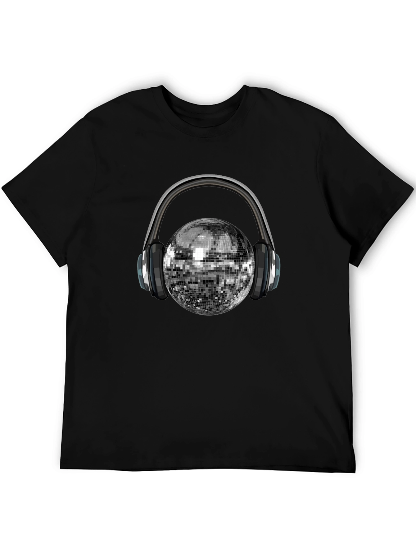 Disco Ball Headphones Graphic Tee - Party Ready!