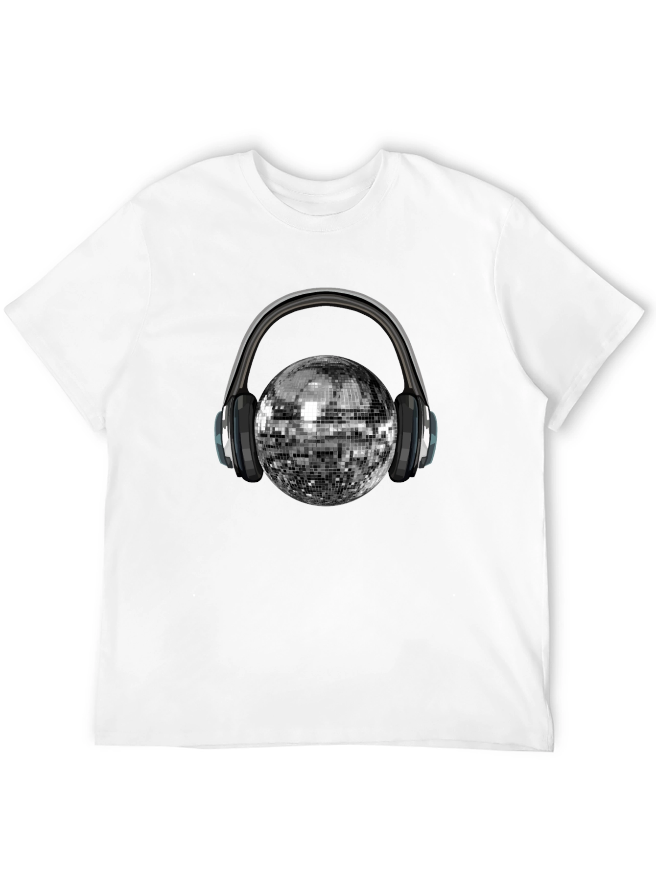 Disco Ball Headphones Graphic Tee - Party Ready!