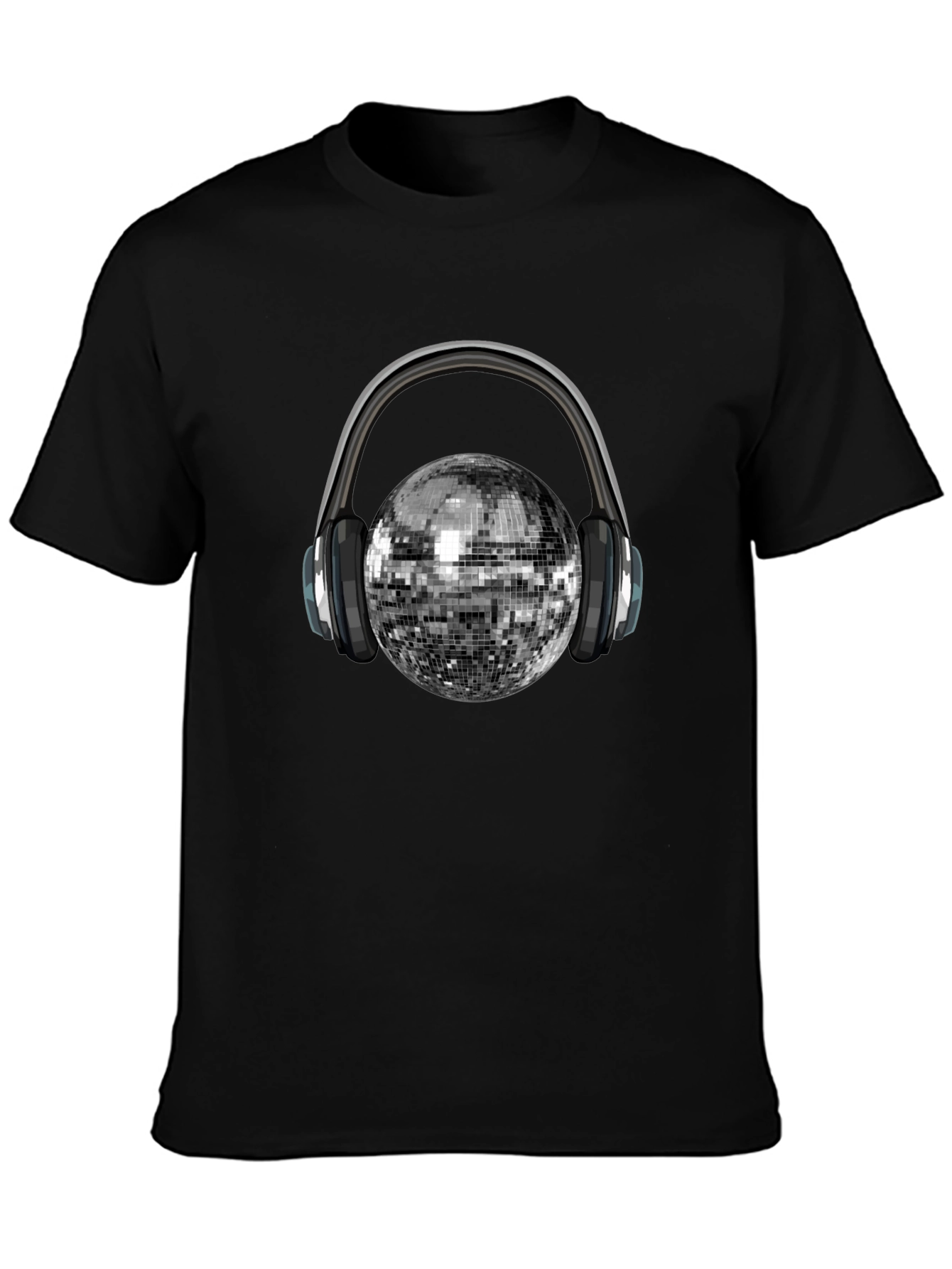 Disco Ball Headphones Graphic Tee - Party Ready!