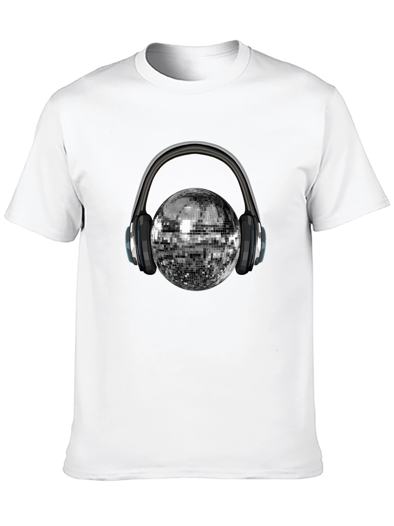 Disco Ball Headphones Graphic Tee - Party Ready!