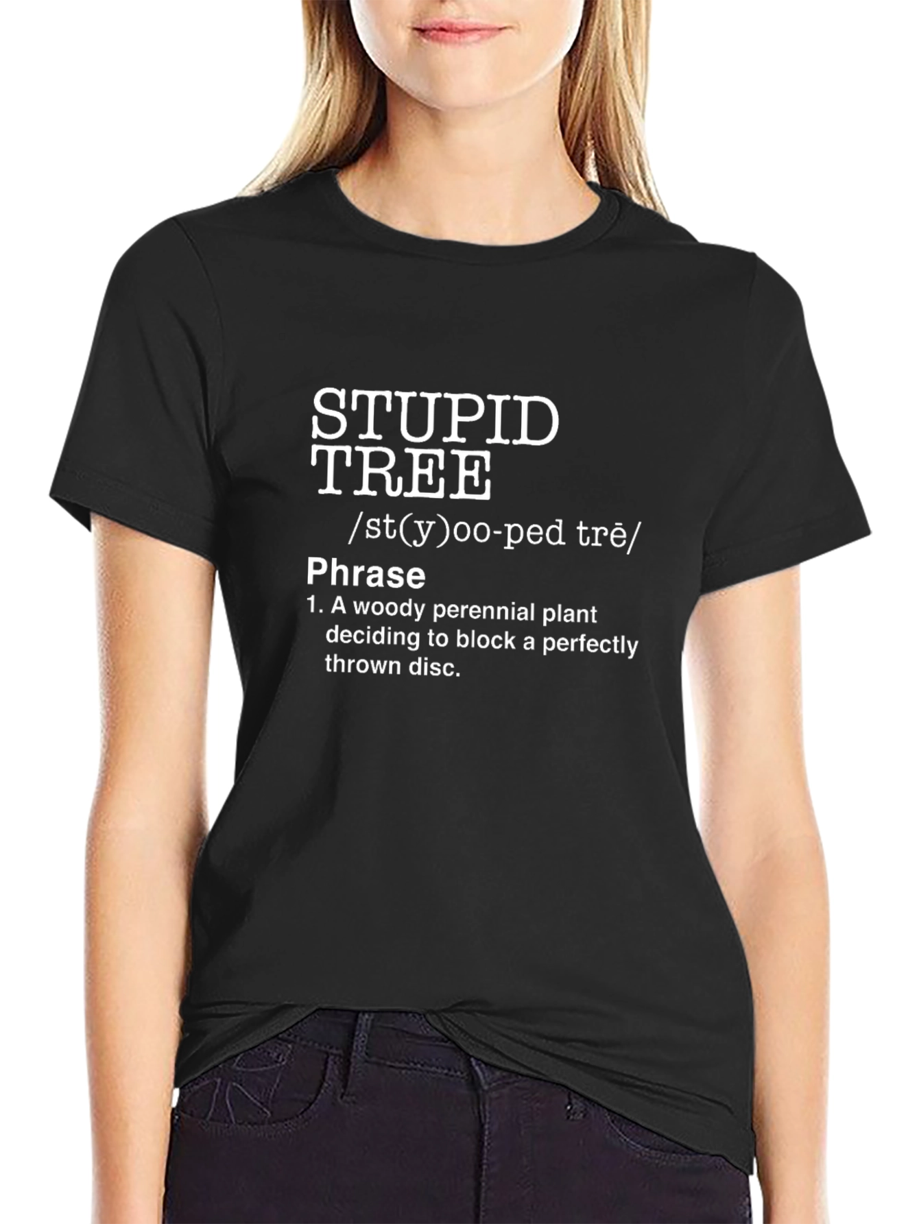 Stupid Tree Funny Disc Golf T-Shirt