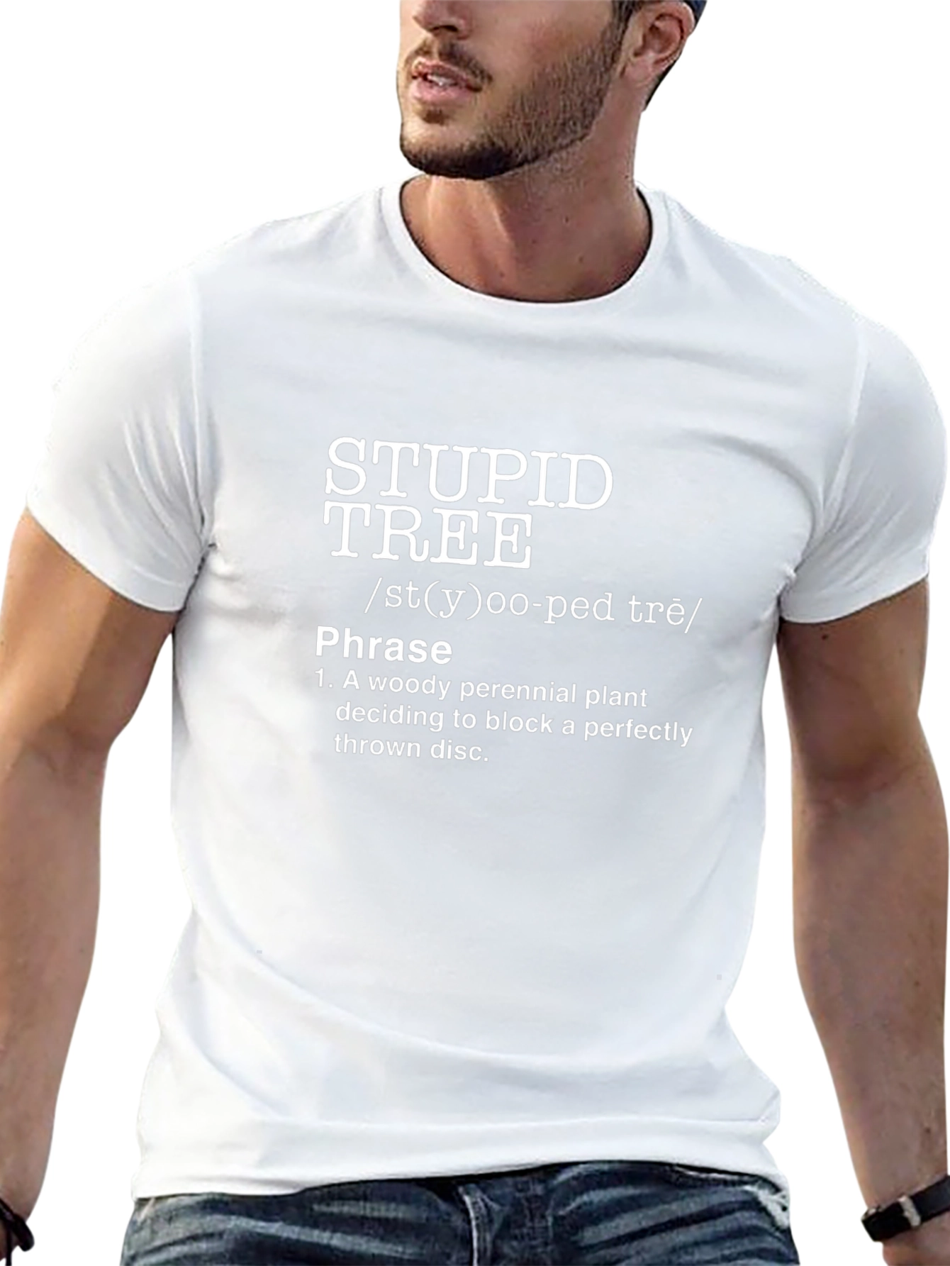 Stupid Tree Funny Disc Golf T-Shirt