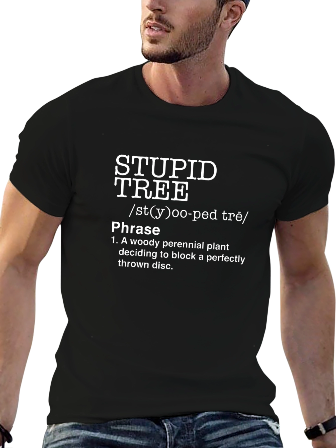 Stupid Tree Funny Disc Golf T-Shirt