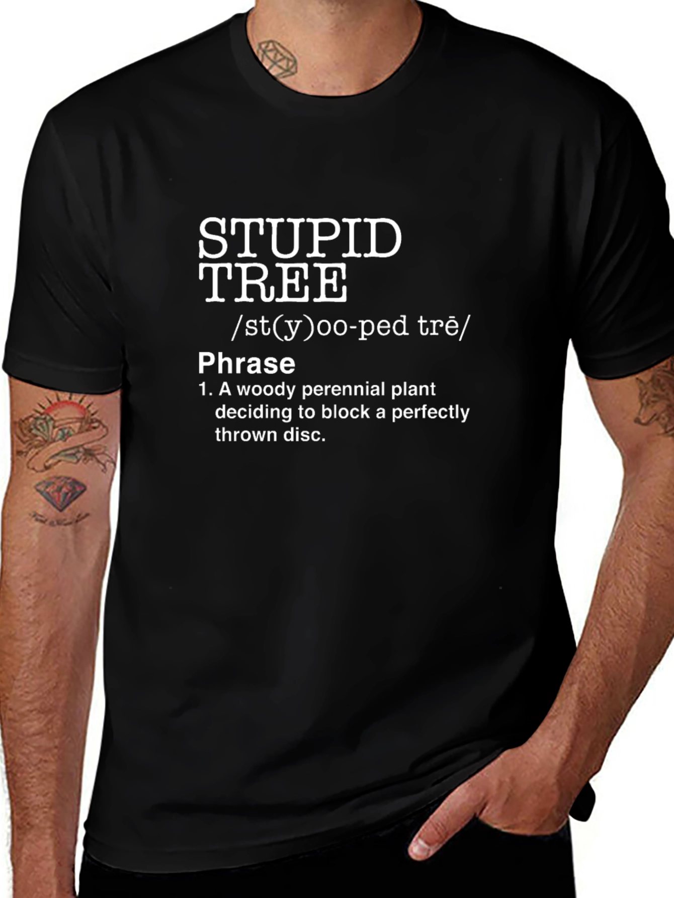Stupid Tree Funny Disc Golf T-Shirt