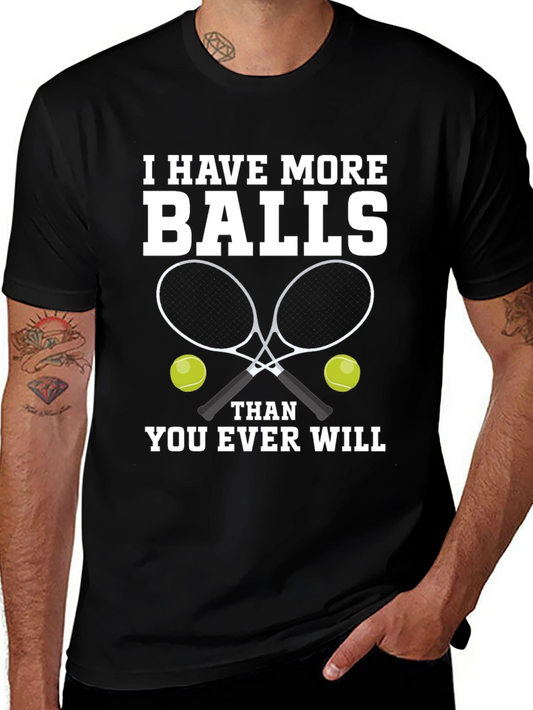 Tennis Balls Graphic Tee - Funny Tennis Player Gift