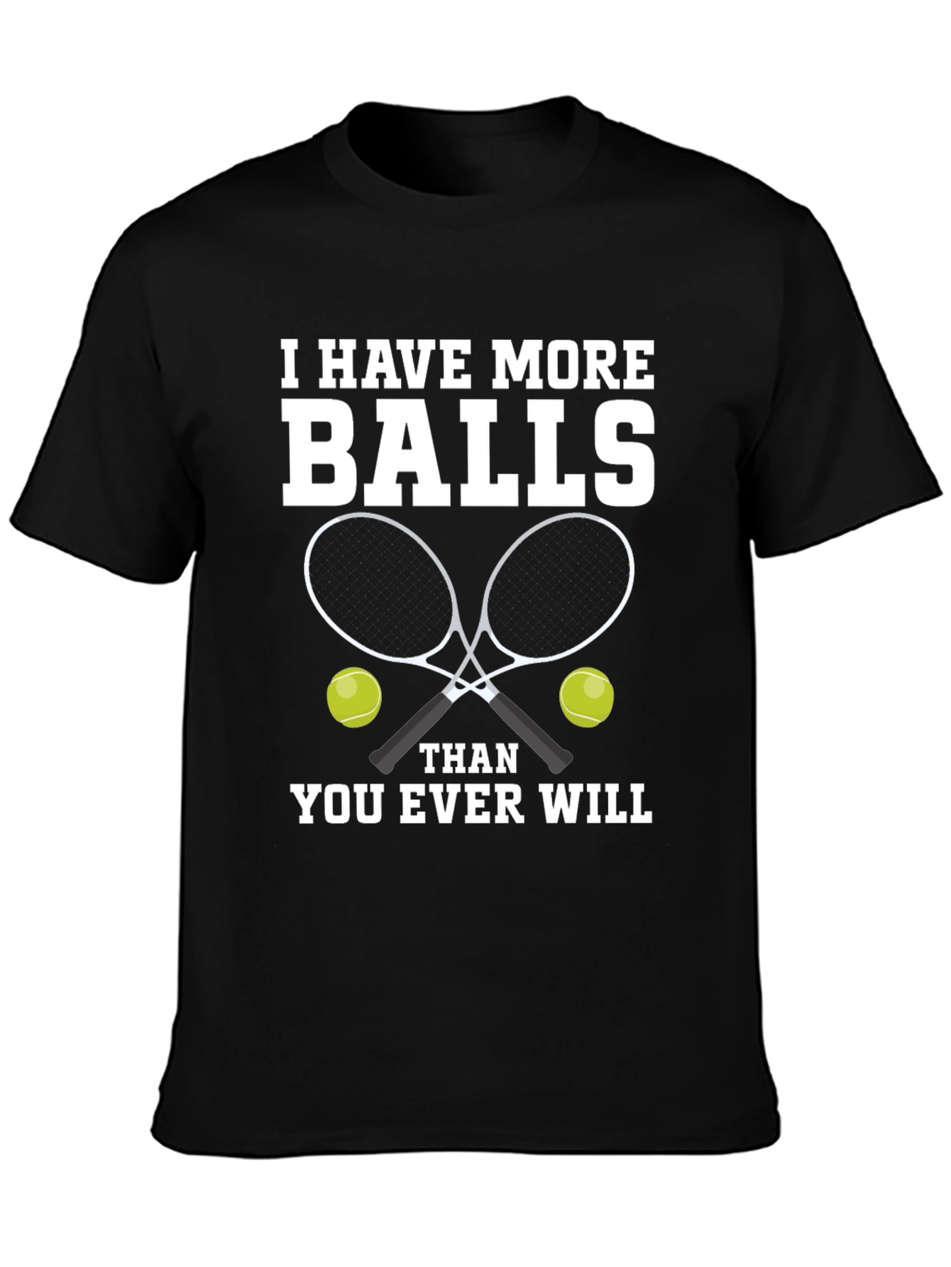 Tennis Balls Graphic Tee - Funny Tennis Player Gift