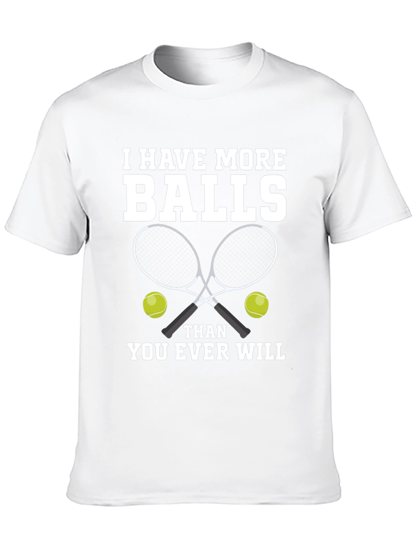 Tennis Balls Graphic Tee - Funny Tennis Player Gift