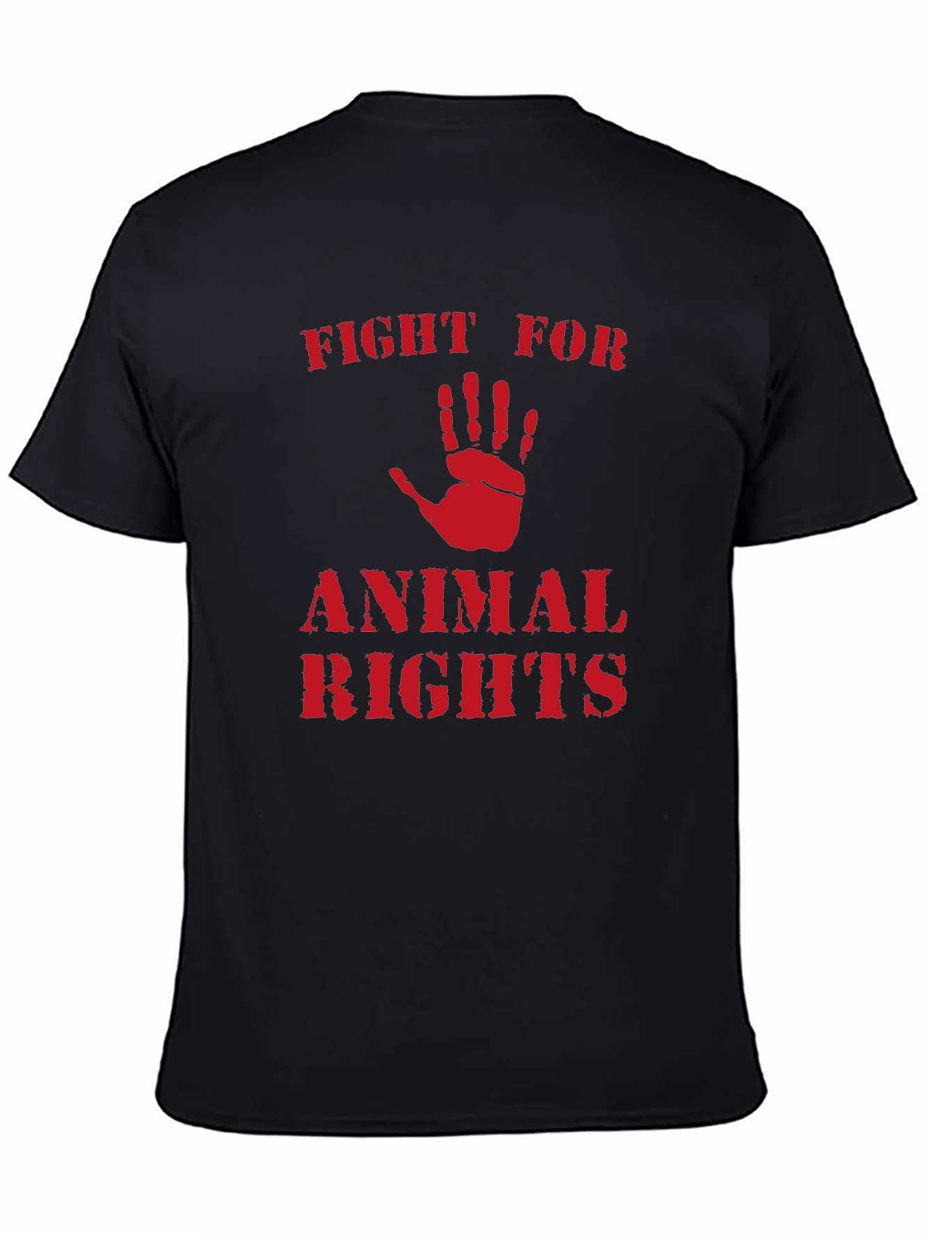 Fight for Animal Rights Graphic Tee - Black
