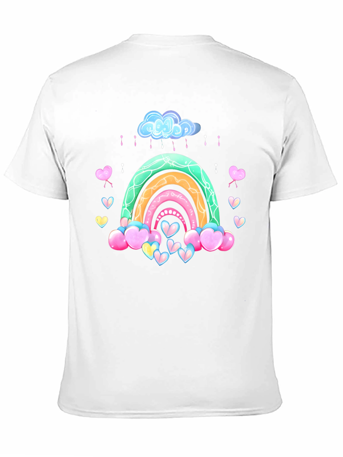 Rainbow Heart Cloud Graphic Tee