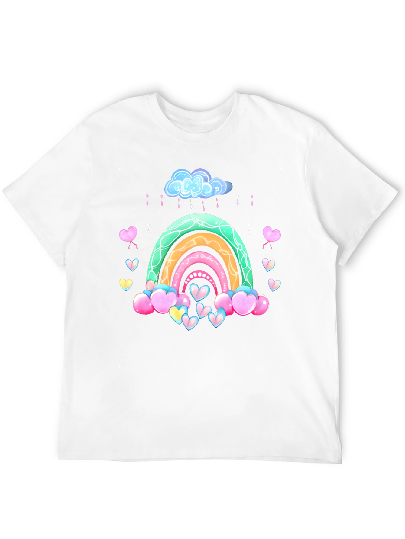 Rainbow Heart Cloud Graphic Tee
