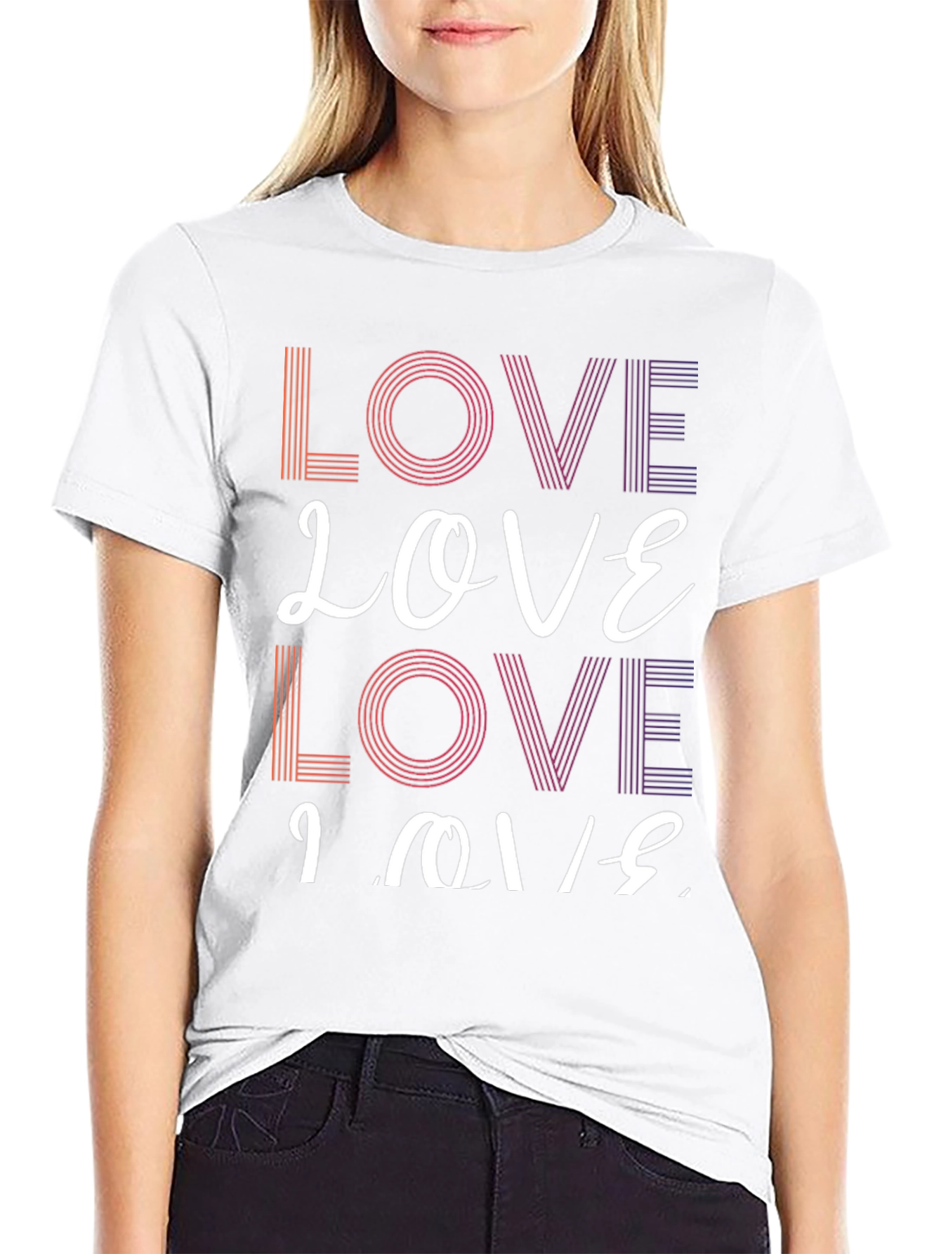 Love Graphic Print T-Shirt
