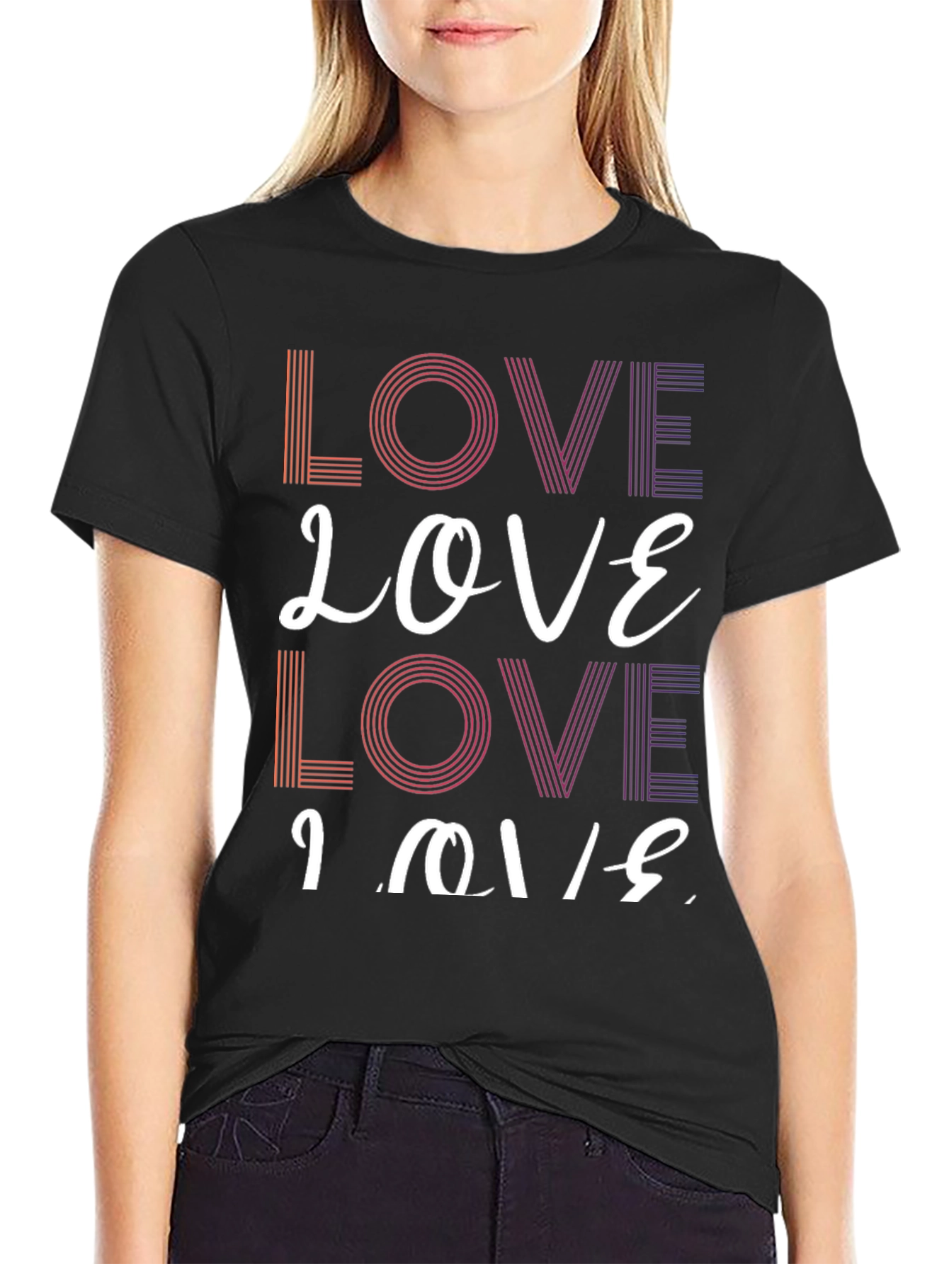 Love Graphic Print T-Shirt