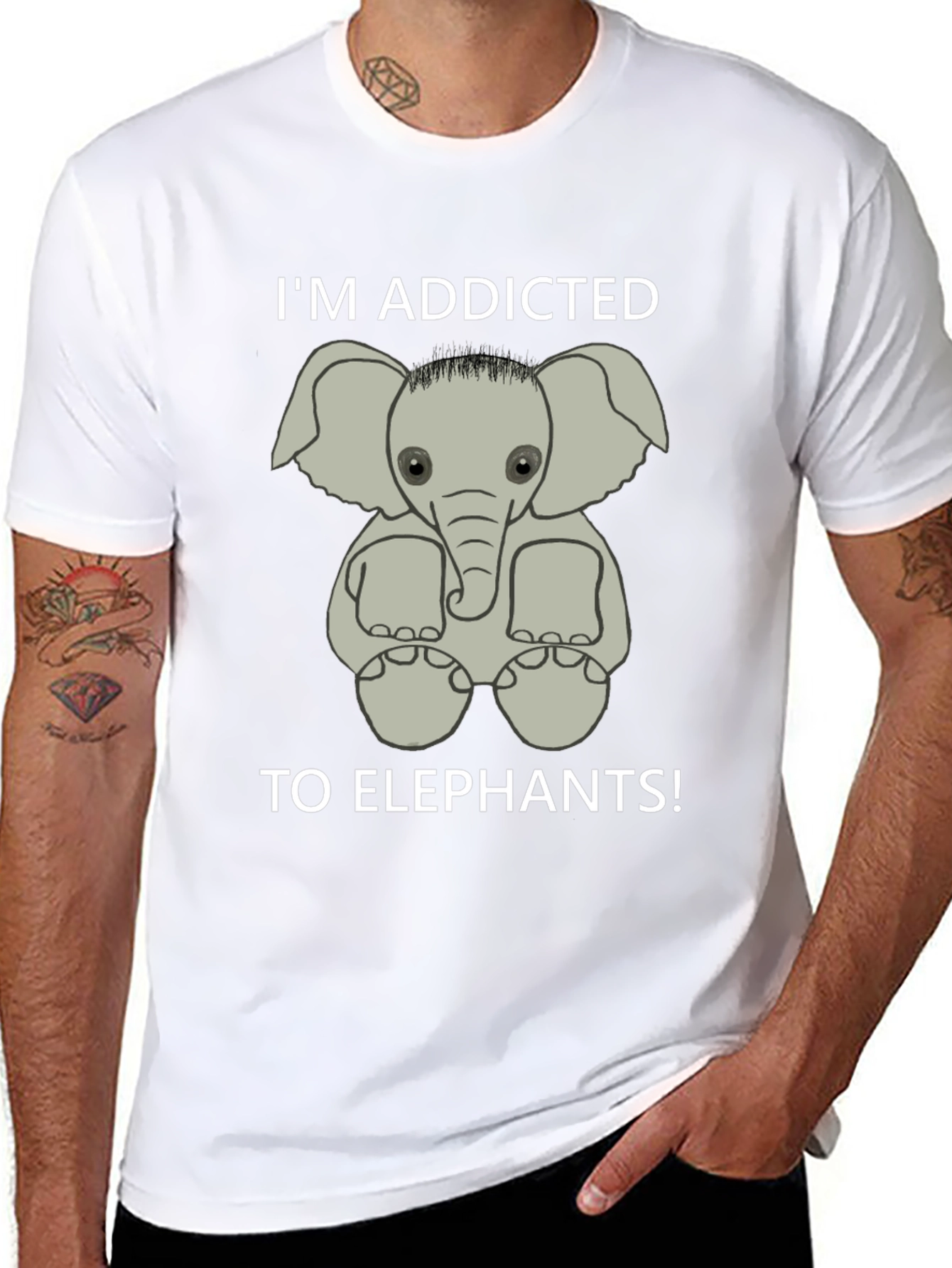Addicted to Elephants Graphic Tee