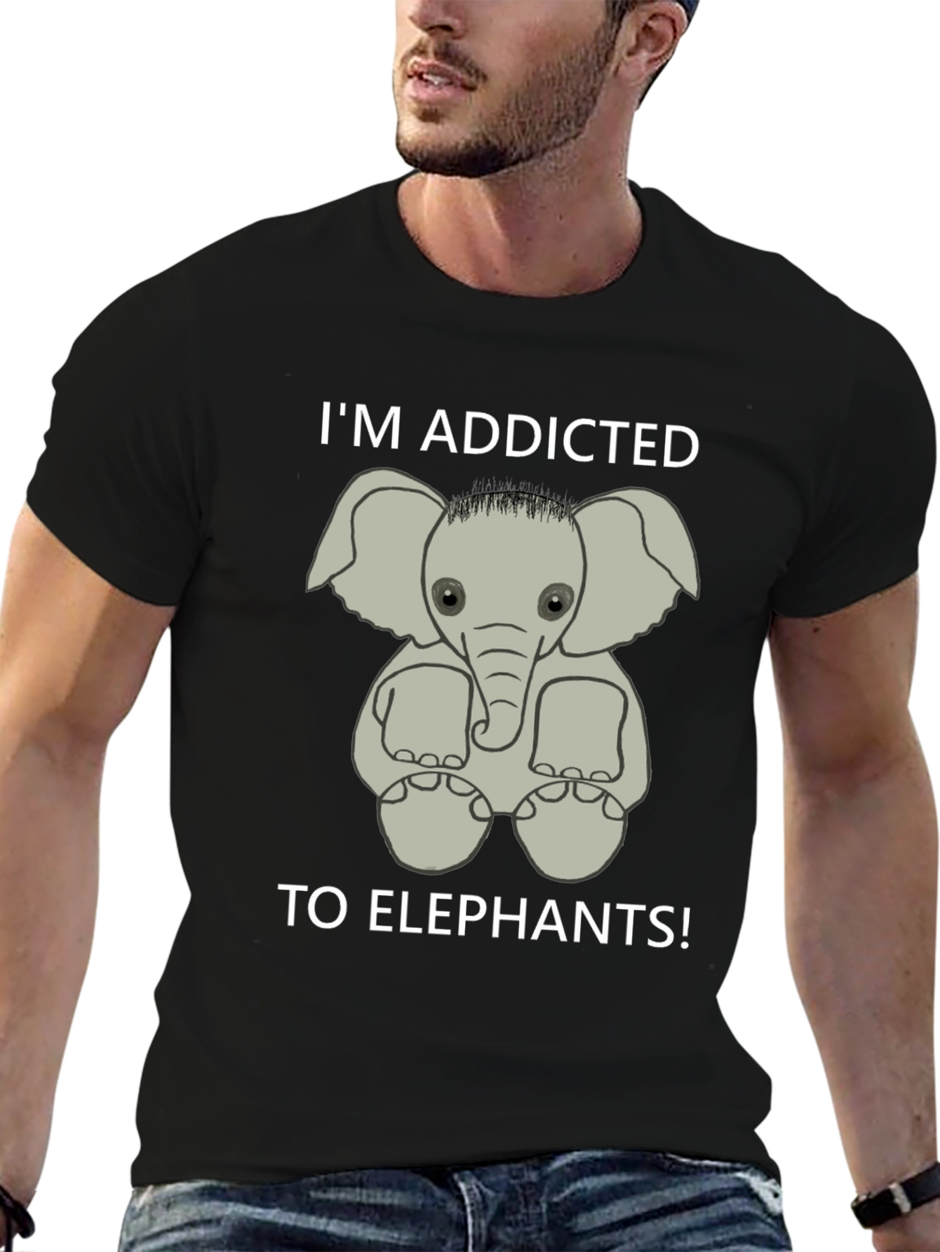 Addicted to Elephants Graphic Tee