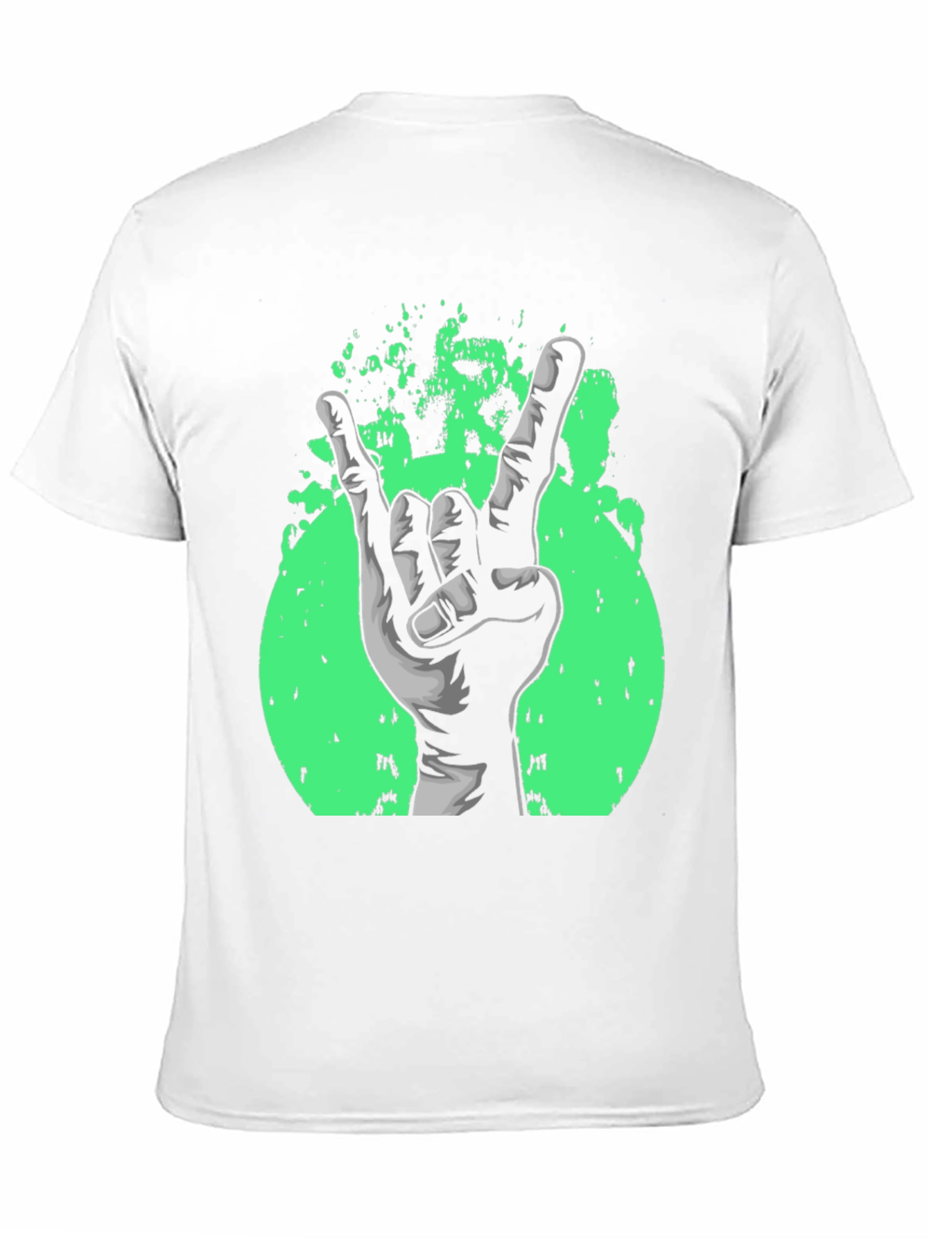Rock On! Graphic Print Black T-Shirt