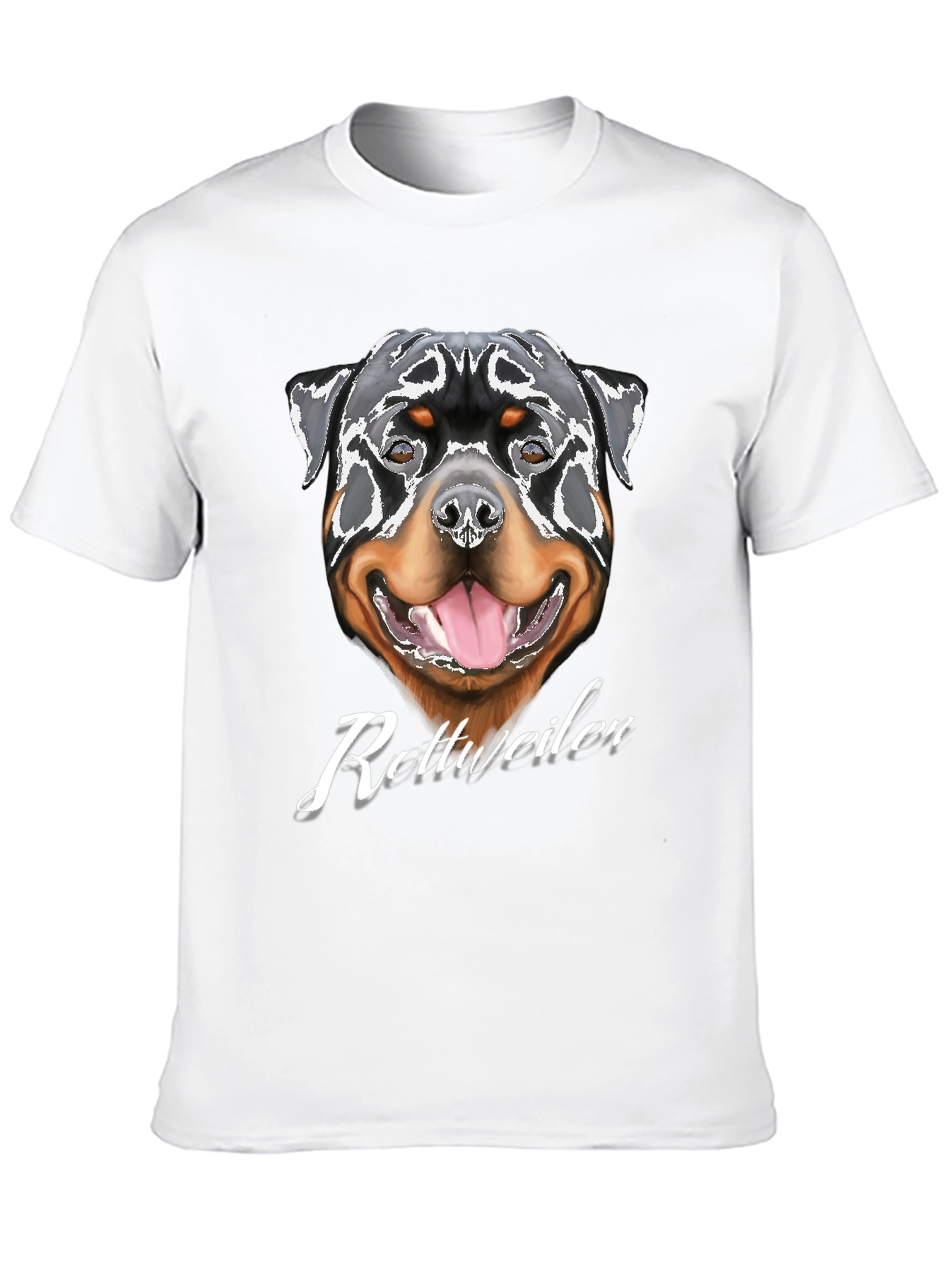 Rottweiler Dog Graphic T-Shirt - Black