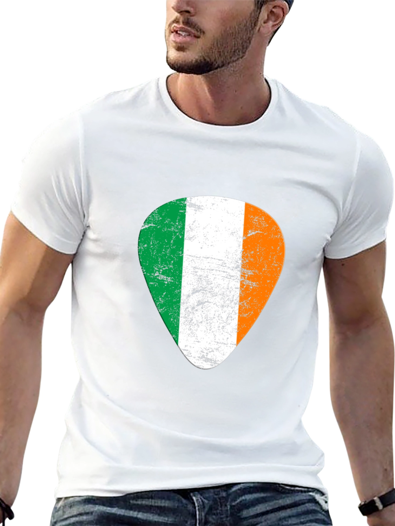 Irish Flag Guitar Pick T-Shirt