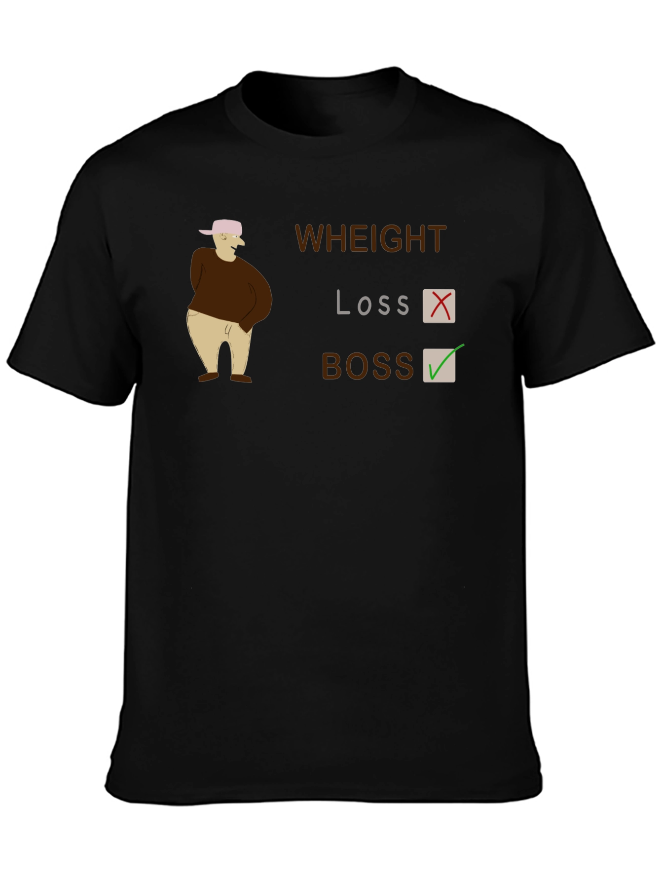 Weight Loss Boss Graphic T-Shirt
