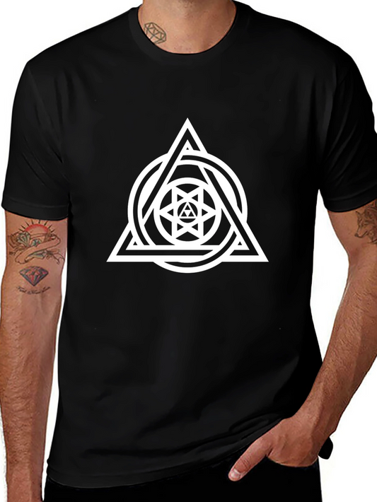 Geometric Triangle Circle Graphic Tee