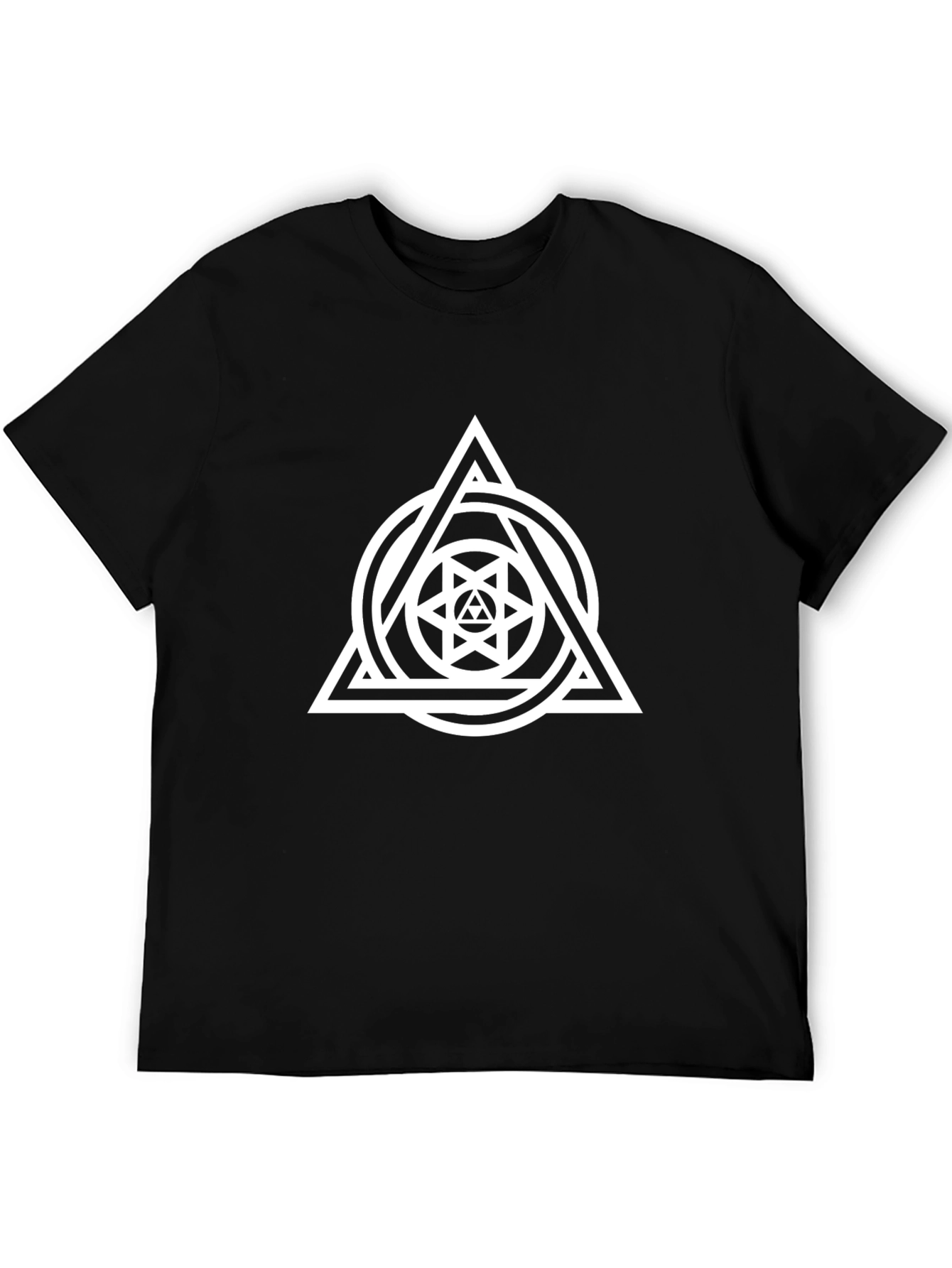 Geometric Triangle Circle Graphic Tee