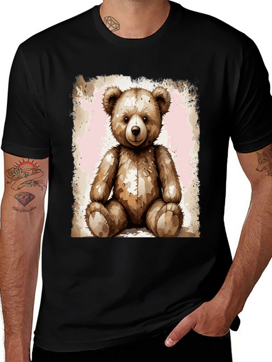 Teddy Bear Graphic Tee - Soft Plush Design