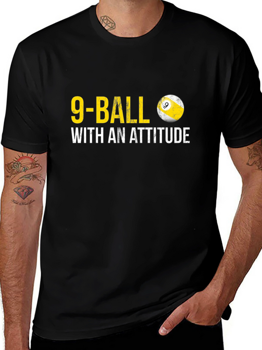 9-Ball With An Attitude Graphic T-Shirt