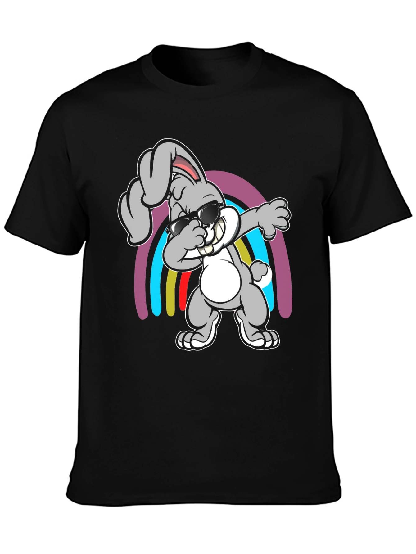 Dabbing Bunny T-Shirt - Fun Graphic Tee